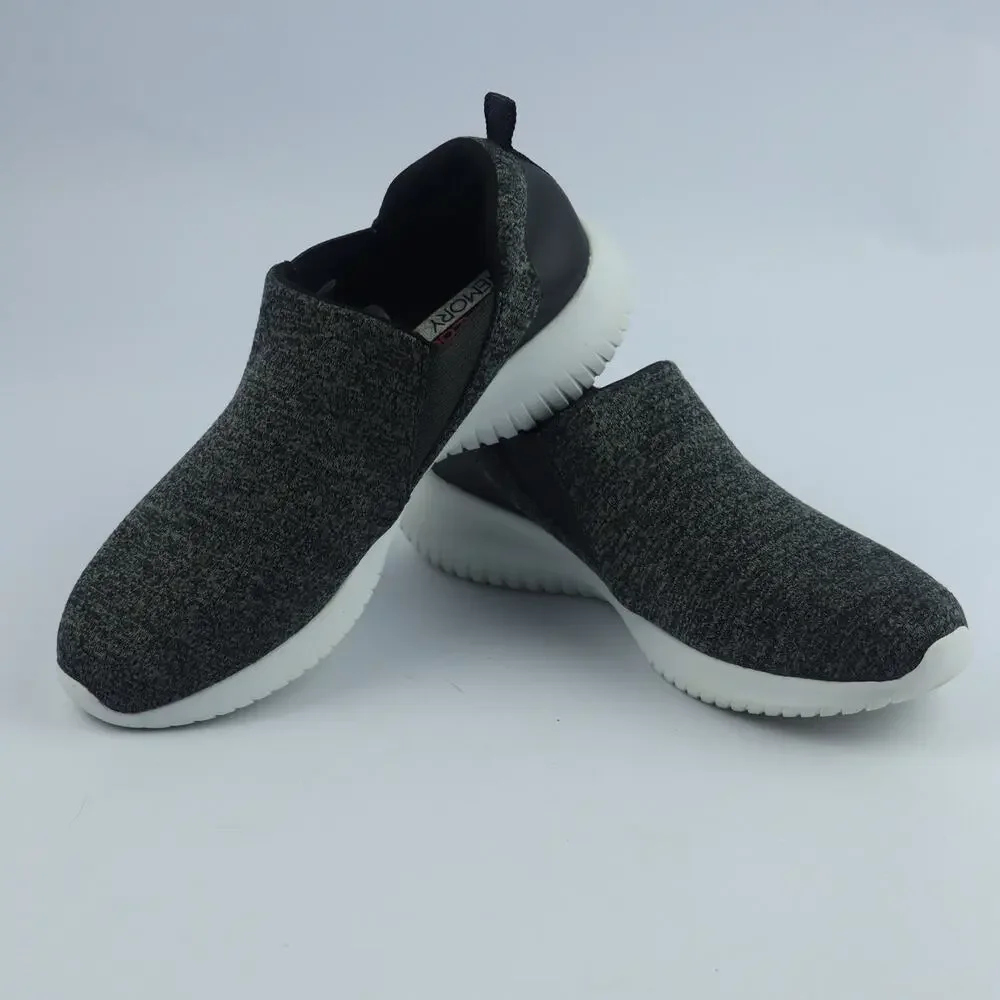 Skechers Size 11 Memory Foam Sneaker Shoes Ultra Flex 12848 Stretch Gray White